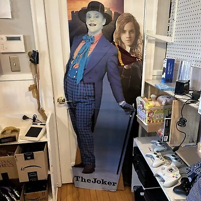 1989 BATMAN Jack Nicolson The Joker Lifesize CARDBOARD CUTOUT Starmakers Standee • £120.64