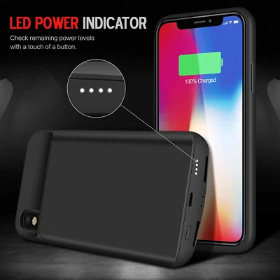 $55.09 • Buy 6000mAh Extended External Power Bank Battery Case For Apple IPhone X 8 7 6 Plus