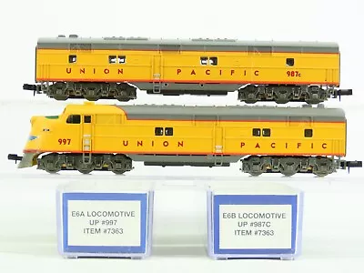 N Scale Life-Like 7363 UP Union Pacific EMD E6A/B Diesel Set #997/987C • $179.95