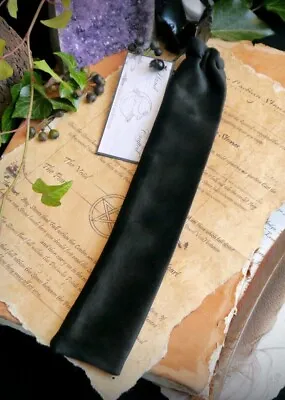 Handmade BLACK VELVET WAND BAG Wicca Pagan Witchcraft • £4.99