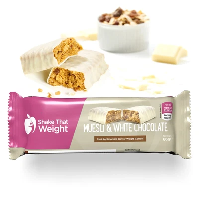 £2.30 • Buy Muesli And White Choc High Protein Meal Replacement Diet Bar - Shake That Weight