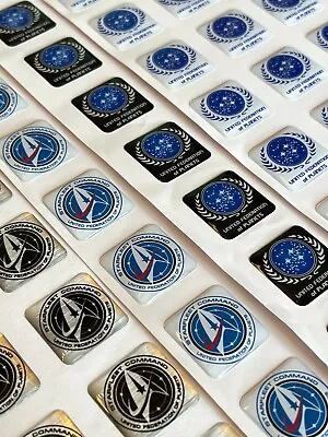 $3.49 • Buy Custom Star Trek Starfleet / Federation Computer Case Badge 1x1 DOMED Sticker