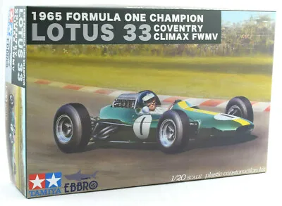 Ebbro Lotus 33 - 1965 Coventry Climax FWMV 1/20 Formula 1 F1 Model Car Kit 20027 • $69.99