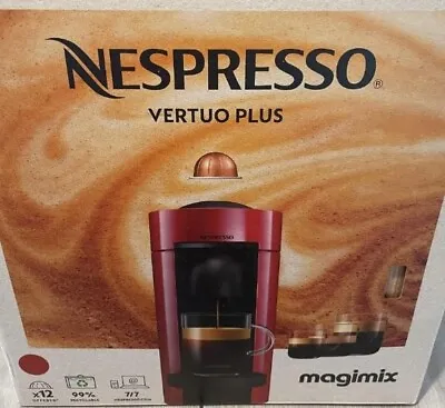 Magimix Nespresso Vertuo Plus RED- Coffee Machine 11389 - See Details * • £29.99