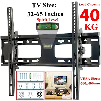 TV Wall Bracket Mount Tilt For 30 40 42 46 47 50 52 55 60 65INCH SONY LG Samsung • £12.35