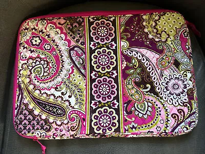 Vera Bradley Laptop Sleeve Very Berry Paisley Padded Computer Case Nwot • $25.99