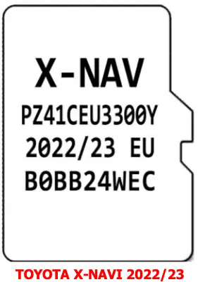 TOYOTA X-NAV SAT NAV MAP MICRO SD CARD UPDATE EUROPE 2023 FOR Toyota AYGO • £24.90