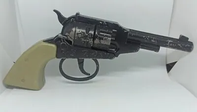 Toy Revolver  Pistol Vintage USSR Metal Military Gun Soviet Cowboy Western Style • £26.18