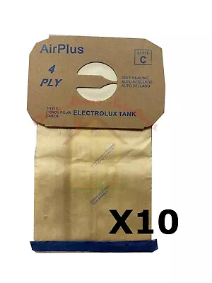 Electrolux Style C Vacuum Bag Canister Vac Tank Multi Filter 4-ply 10 Bags • $13.99