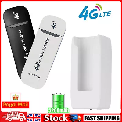 Unlocked 4G LTE WIFI Wireless USB Dongle Mobile Broadband Modem SIM Card UK • £8.88