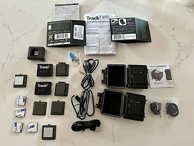 Bundle Of 2 Tracki Real-time Trackers And 2 Tracking Magnetic Box/batteries. • $80