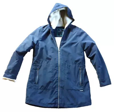 RAINBIRD Hooded Jacket Coat Parka..size 14..sherpa Fleece Lined • $36.50
