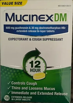 5 X 40ct Mucinex DM  Extended Release Bi-Layer Tablets Exp 2025 • $39.99