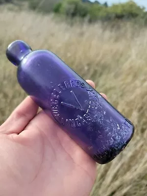 $197 • Buy 1890's SPECTACULAR DEEP AMETHYST Vocegelle BROS Bottle☆Old Purple New York Soda