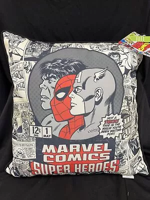 Marvel Comics Retro Super Heroes 18”x18” Pillow • $21.99
