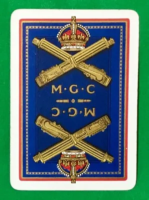 Playing Cards 1 Single Card Old Wide MGC MACHINE GUN CORPS Military Army Art • $4.14