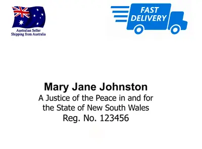 NSW01 Justice Of The Peace Stamp JP Customise Self Inking Stamps  • $25