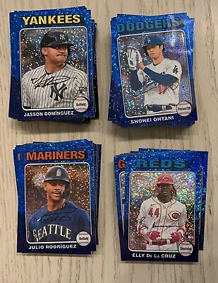 2024 Topps Heritage Blue Sparkle Chrome You Pick Complete Set - LARGE SELECTION • $4