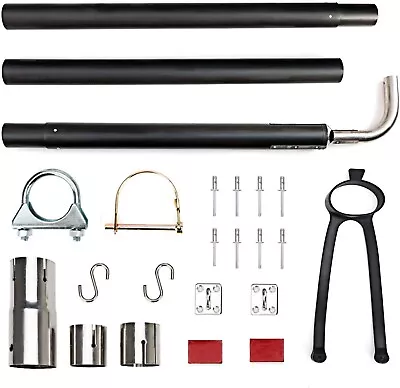 Fit For RV Generator Exhaust Venting System Part Black  Pipe Extension Kit 44461 • $108.88