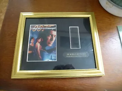 Framed 007 The World Is Not Enough Film Cell Limited Edition #89/100 W. COA • £15