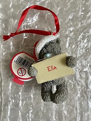 £2.49 • Buy Me To You Tatty Teddy Ella Personalised Christmas Tree Resin Ornament BNWT