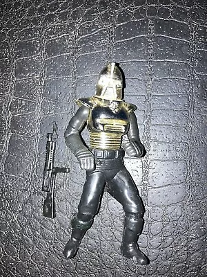 Vintage Battlestar Galactica Gold Cylon Commander + Gun 1978 Mattel Loose #1 • $69