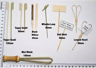 £3.25 • Buy SANDWICH BURGER SKEWERS Wooden Bamboo Party Cocktail Sticks UNUSUAL  20 50 100