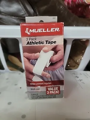 Mueller Athletic Tape Rolls Value Pack 3 Count (1.5 In X 10 Yds Each) • $8
