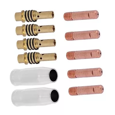 11pcs Nozzles Contact Tips Holders MIG Welder Consumable For 15AK Torch  • $10.68