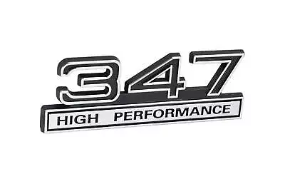 Ford Mustang 347 High Performance Emblem Badge Chrome W/ Black Trim 4  X 1.5  • $12.13