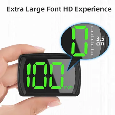 Universal Smart Car Digital GPS Speedometer HUD Head Up Display MPH Speed HD ABS • $9.99