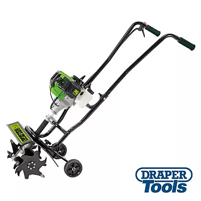 Draper 42.7cc Petrol Cultivator/Tiller Allotment Rotavator Garden Power Tools • £201.22