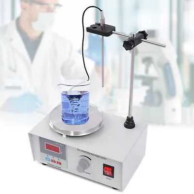 2000 Ml Magnetic Stirrer With Heating Plate Lab Digital Hotplate Liquid Stir Bar • $60