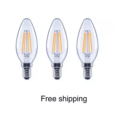 Ecosmart 60-Watt Bright White B11 Dimmable LED Candelabra Base Light Bulbs 3 Pk • $9.99