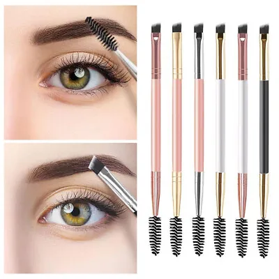 Portable Eyebrow Brush Double Headed Eyebrow Brush Makeup Tools Multifunctional • $1.17