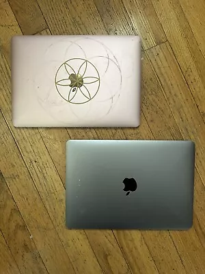 Lot Two Apple MacBook 12 Inch A1534 Laptop For Parts Or Repair - Gray Rose Gold • $43