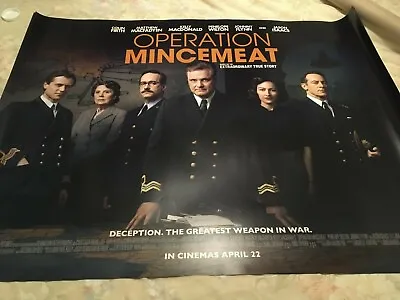 Operation Mincemeat [ Original Cinema Quad  Poster Double Sided]   • £9.99