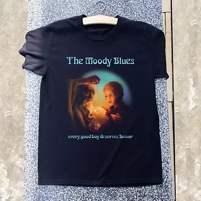 Vtg THE MOODY BLUES Every Good Boy Deserves Favour Unisex Black Shirt • $18.99