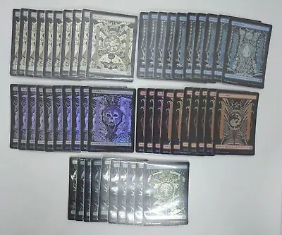 MTG  Basic Lands FOIL X50 Full Art Set Of 10 Each Phyrexia All Will Be One • $100