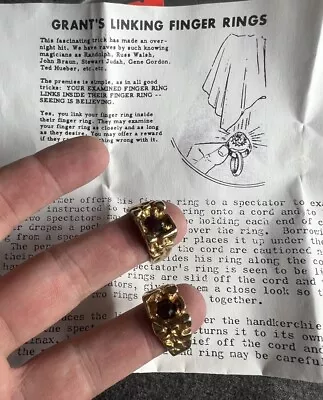 🔥U.F. Grant Linking Finger Rings Collectable Magic VERY RARE!!!🔥 • $19