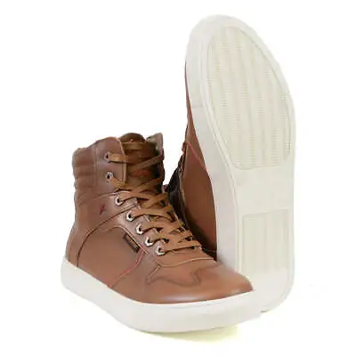 Milwaukee Leather Men's Cognac Leather High-Top Reinforced Street Riding MBM9154 • $99.99