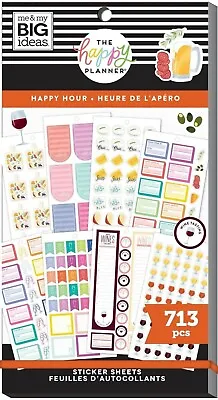 Create 365 The Happy Planner Mini Stickers - Happy Hour 713 New • $11.86