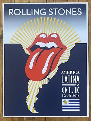 £33.11 • Buy Rolling Stones 18” X 24” Lithograph Poster -America Latina Olé Tour Argentina
