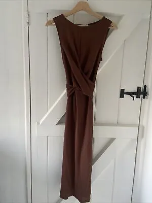 Women’s Mango XS Size 6 Brown Dress • £4.99
