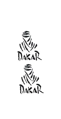Dakar X2 Vinyl Decal Stickers Car Van 4x4 Window Motorcycle Laptop Toolbox Jdm  • $3.73