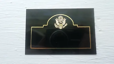 Custom Engraved BRASS Name Plate 2 X 3 (MILITARY) PERSONALIZED 3 LINES FREE • $6.25