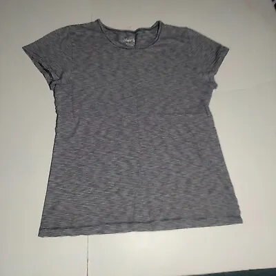 J. Crew Studio Tee Blue Striped Short Sleeve Shirt Medium Women's • $6.49