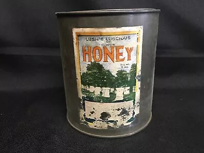 Vintage Lush’s Luscious Clover Honey 5lb Tin • $20