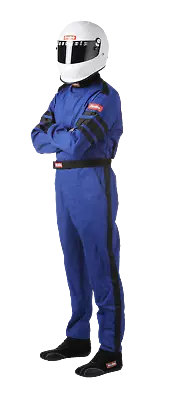 RaceQuip One Piece Single Layer Racing Driver Fire Suit SFI 3.2A/1 2XL Blue  • $139.95