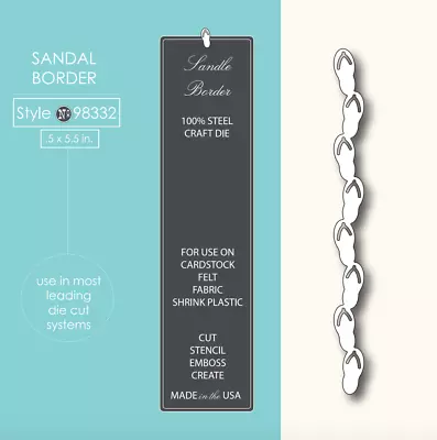 $7.99 • Buy Memory Box Die Sandal Border 98332